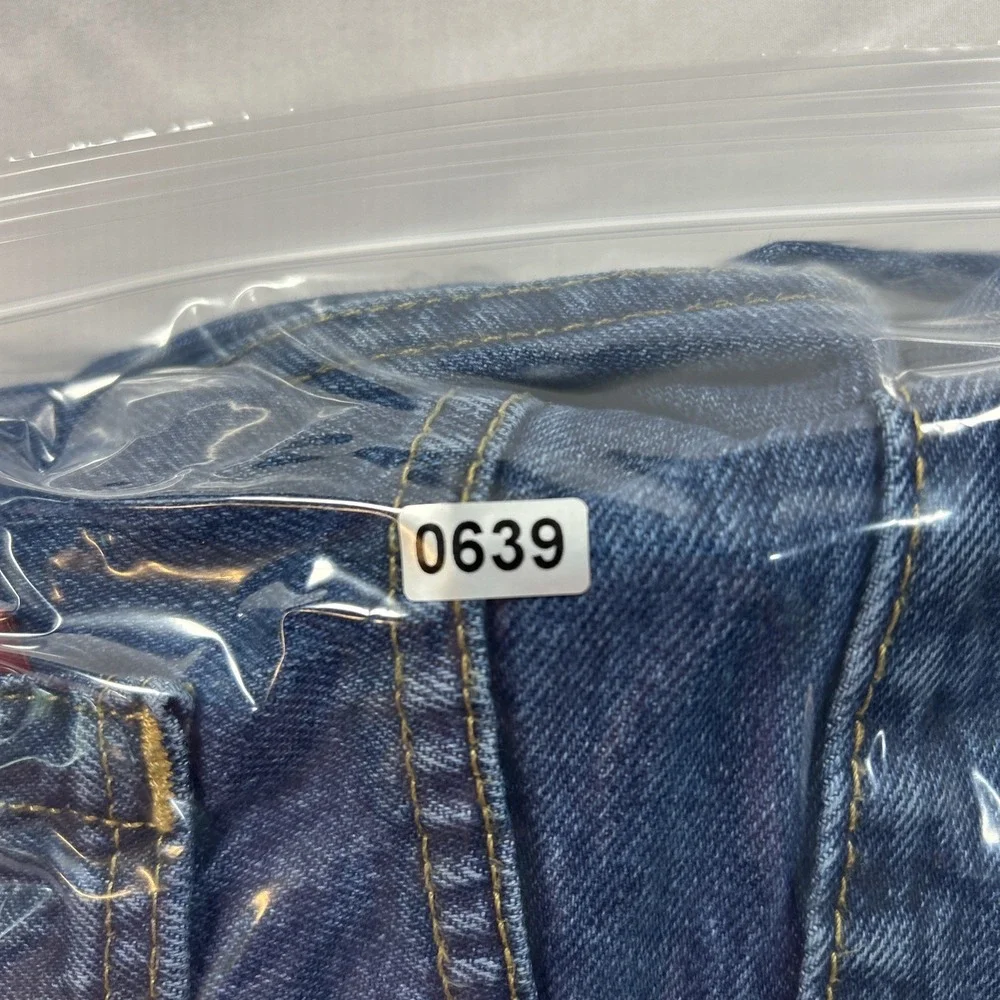 Levi's 505 Regular Fit Jeans Men's 40x32 Blue Straight Leg Stretch Dark Wash